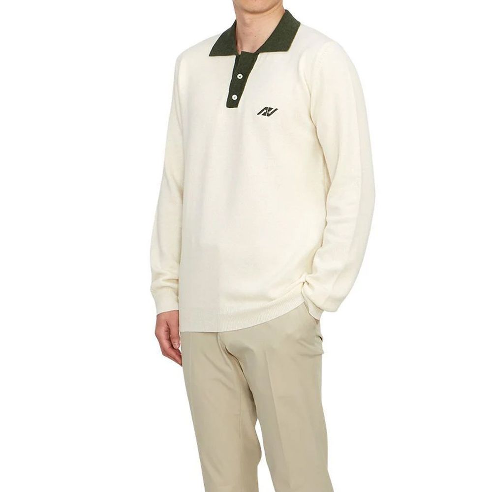 Autry Beige Cotton Polo Men's Shirt