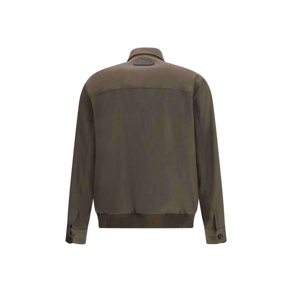 Brioni Bicolor Wool Men's Coat