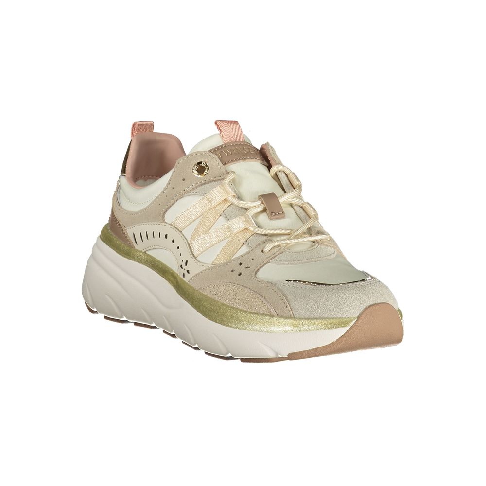Twinset Beige Polyurethane Women Women's Sneaker