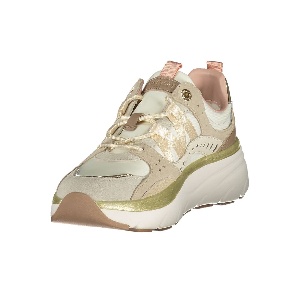 Twinset Beige Polyurethane Women Women's Sneaker