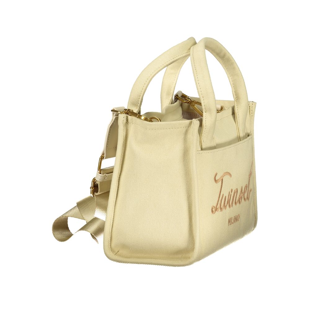 Twinset Beige Cotton Women Women's Handbag