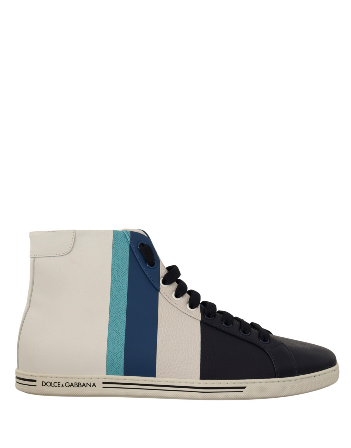 Dolce & Gabbana Multicolor Leather Mid Top Sneakers Men's Shoes