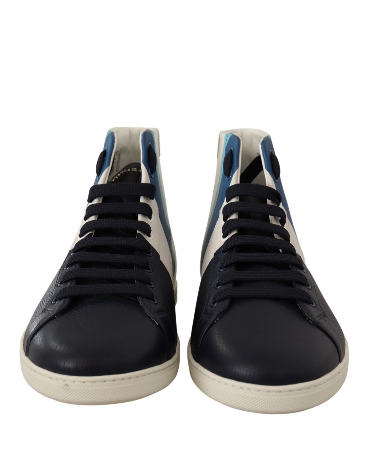 Dolce & Gabbana Multicolor Leather Mid Top Sneakers Men's Shoes