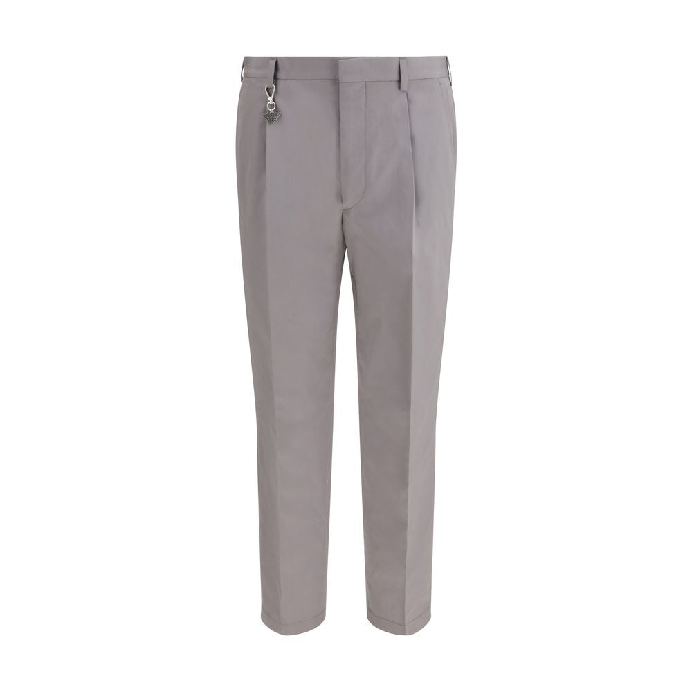 Prada Gray Cotton Dress Men's Pants