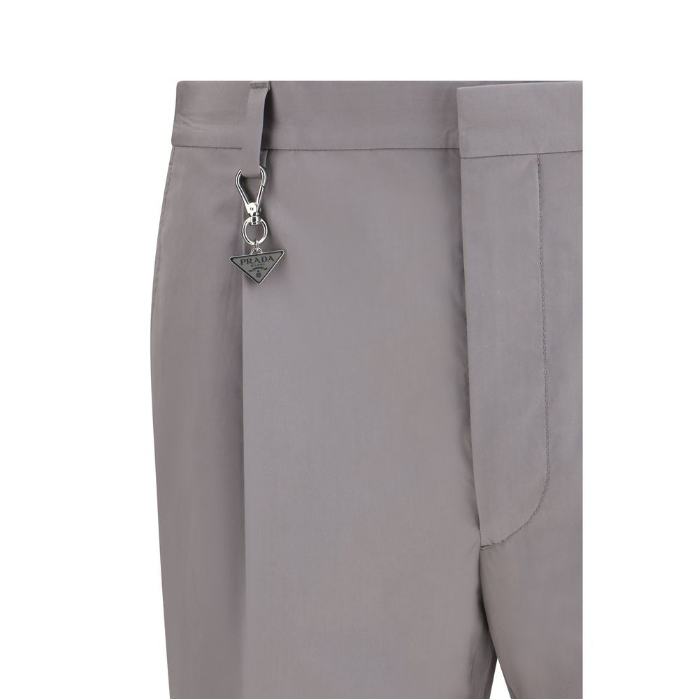 Prada Gray Cotton Dress Men's Pants