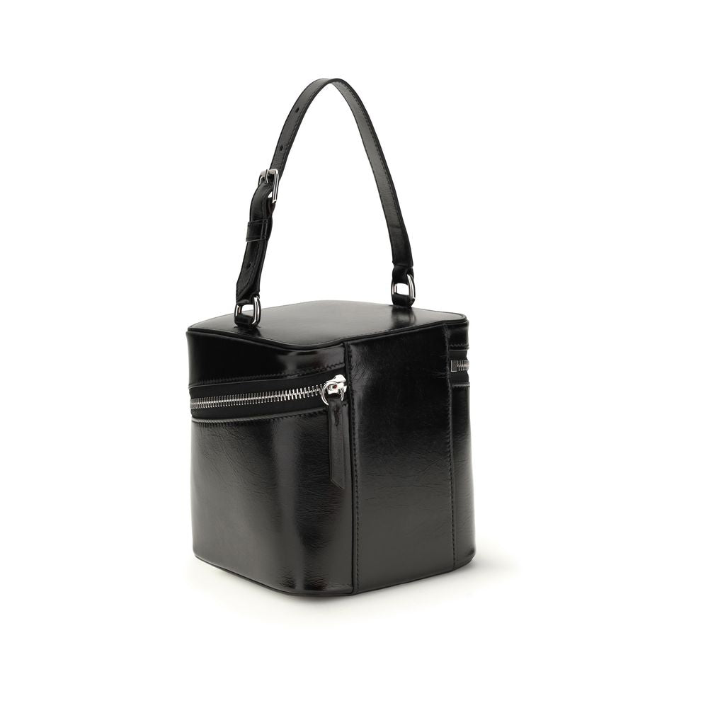 Maison Margiela Black Calf Leather Bos Taurus Backet Women's Bag