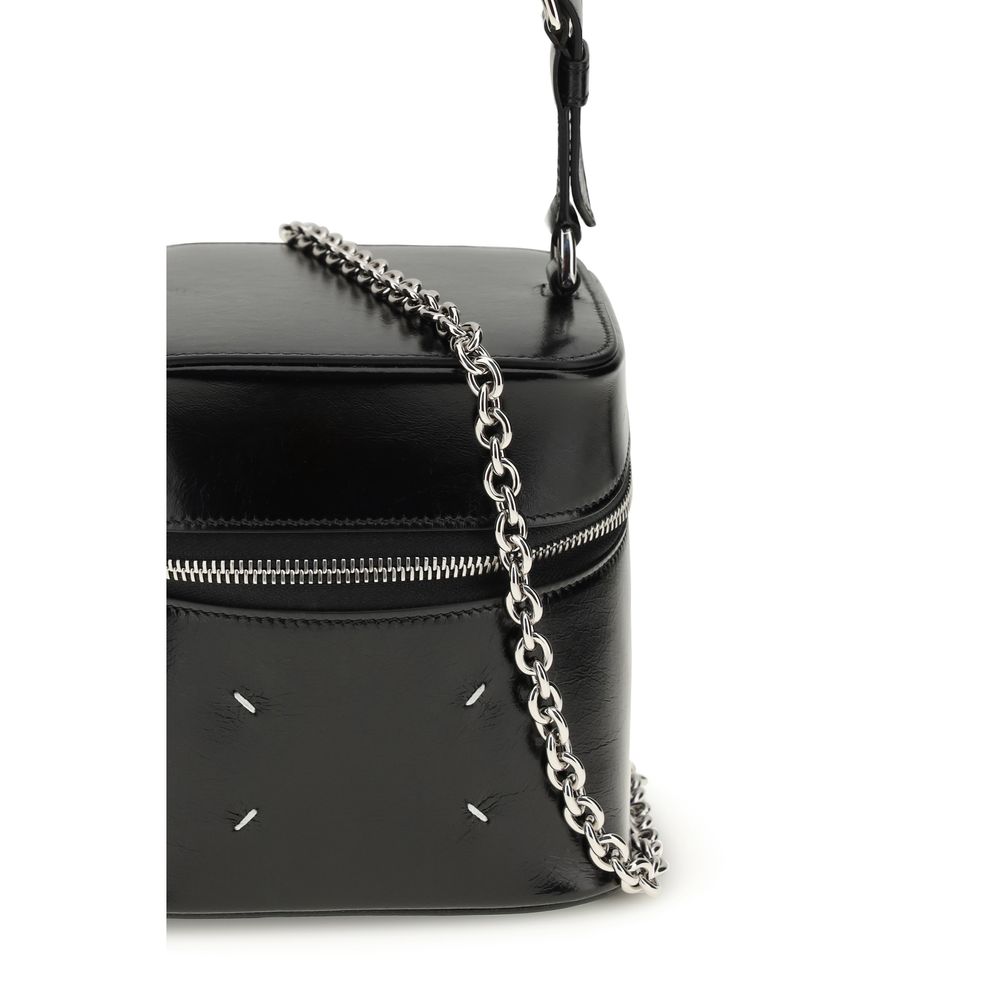 Maison Margiela Black Calf Leather Bos Taurus Backet Women's Bag