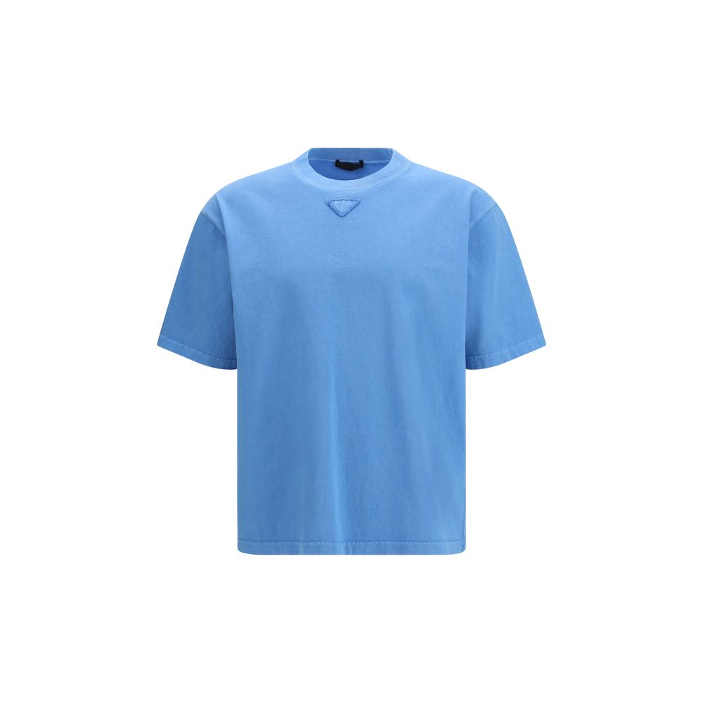 Prada Blue Cotton Men's T-Shirt