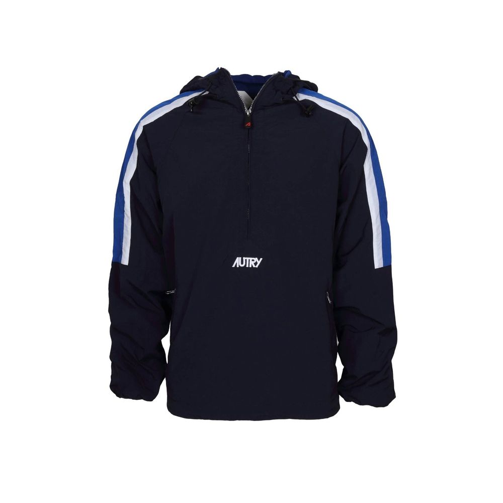 Autry Blue Nylon Shell Men's Jacket