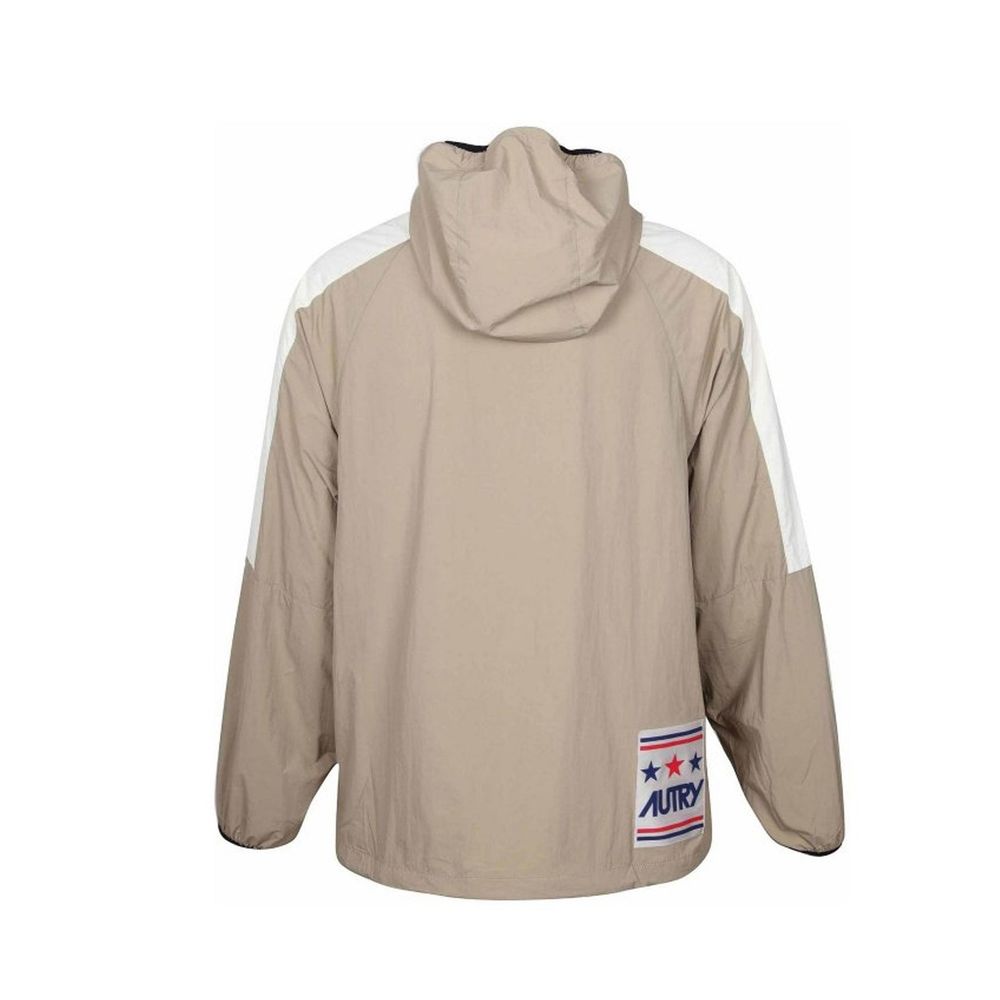 Autry Beige Nylon Shell Men's Jacket
