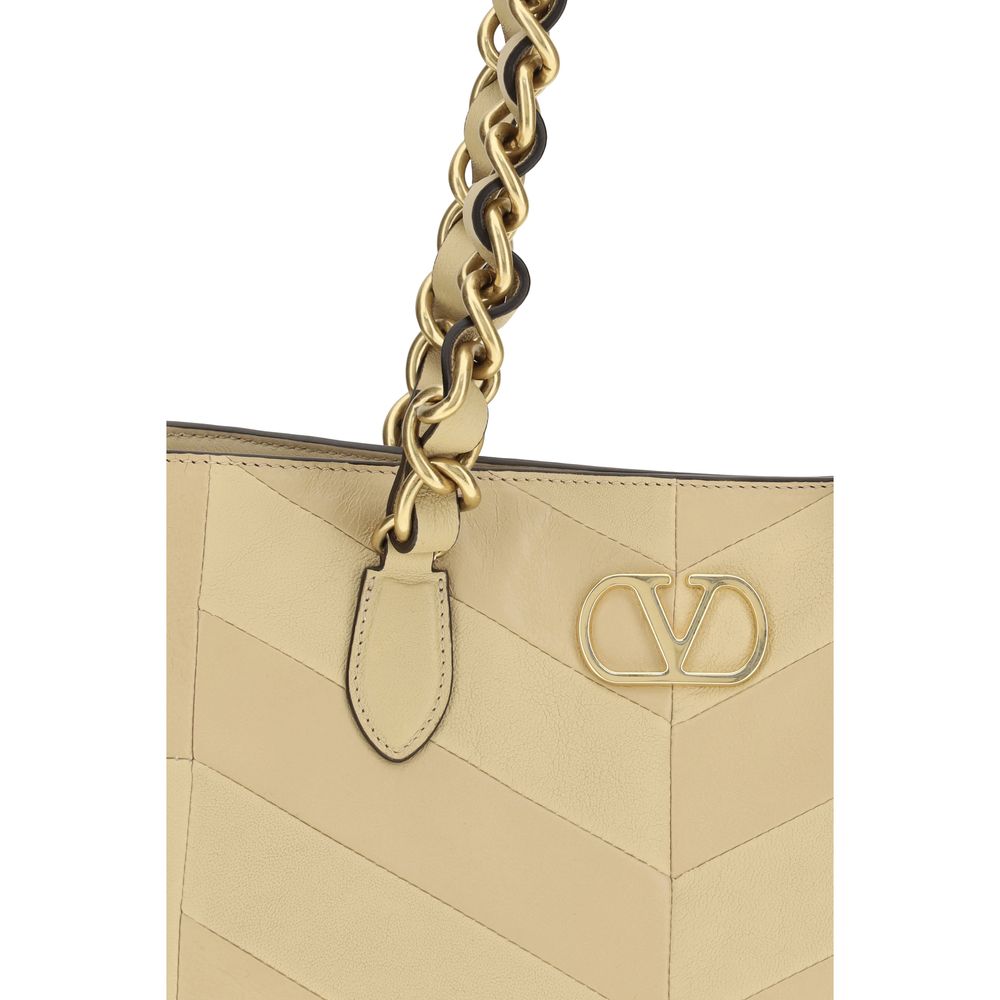Valentino Garavani Gold Napa Leather / Calf Bos Taurus Shoulder Women's Bag