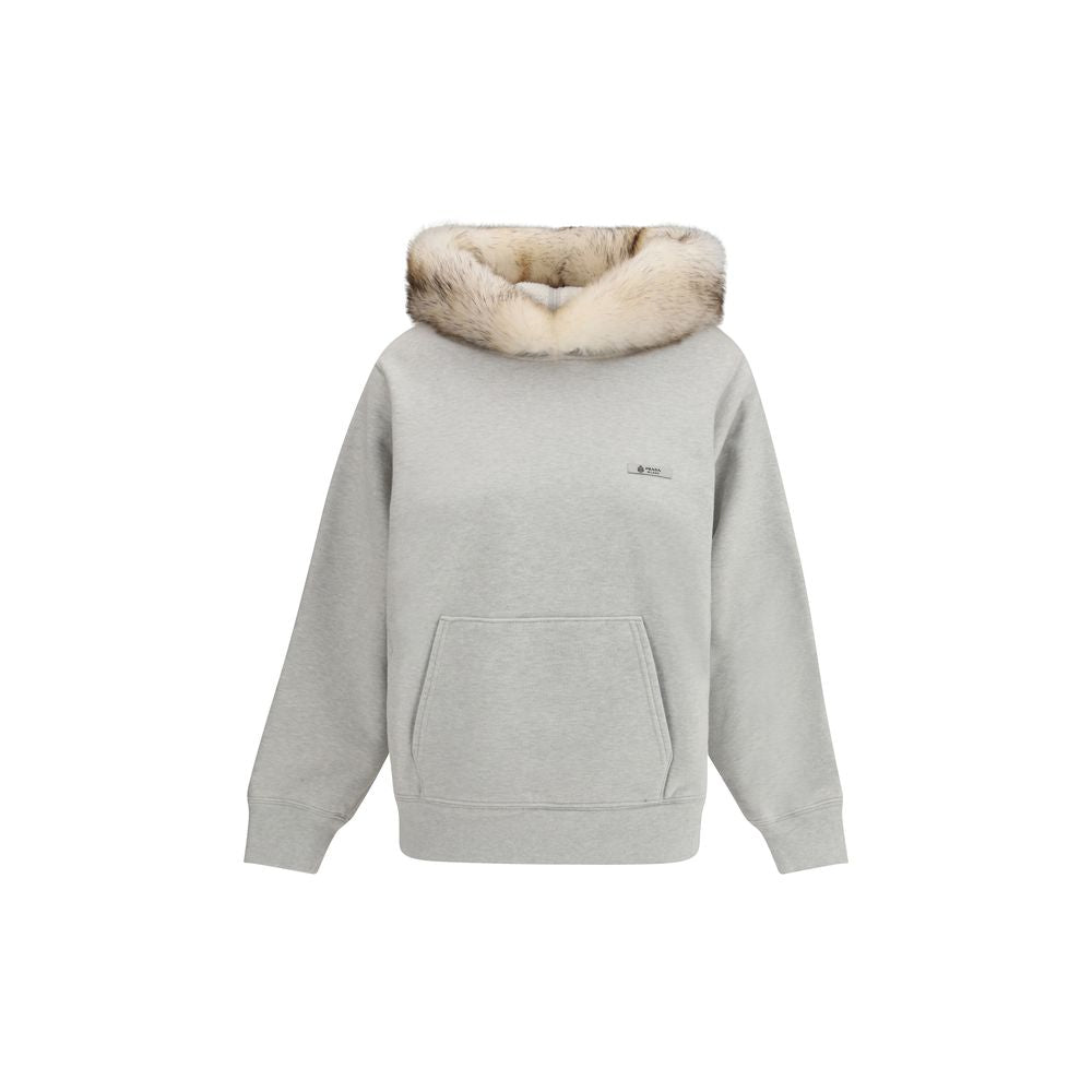 Prada Gray Cotton Women's Sweatshirt