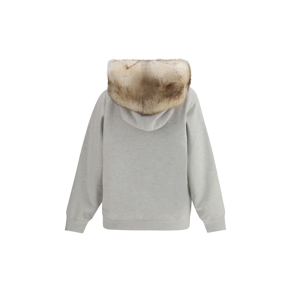 Prada Gray Cotton Women's Sweatshirt