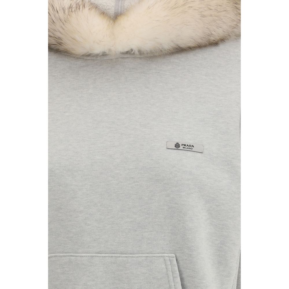 Prada Gray Cotton Women's Sweatshirt
