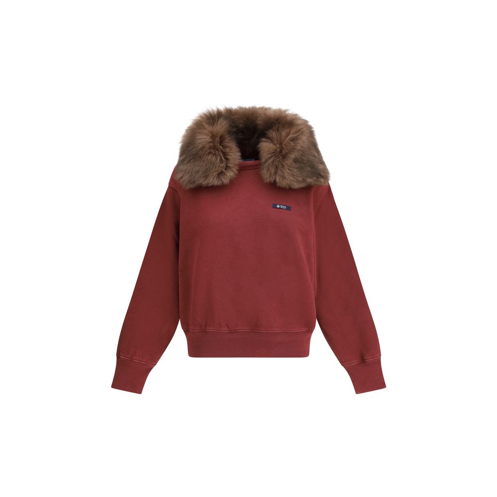 Prada Bordeaux Cotton Women's Sweatshirt