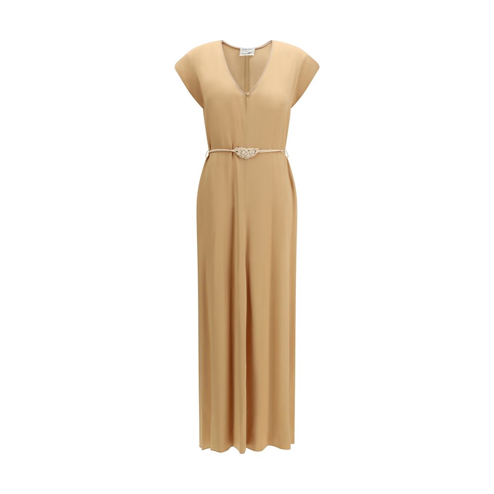 Forte_Forte Orange Viscose Casual Women's Dress