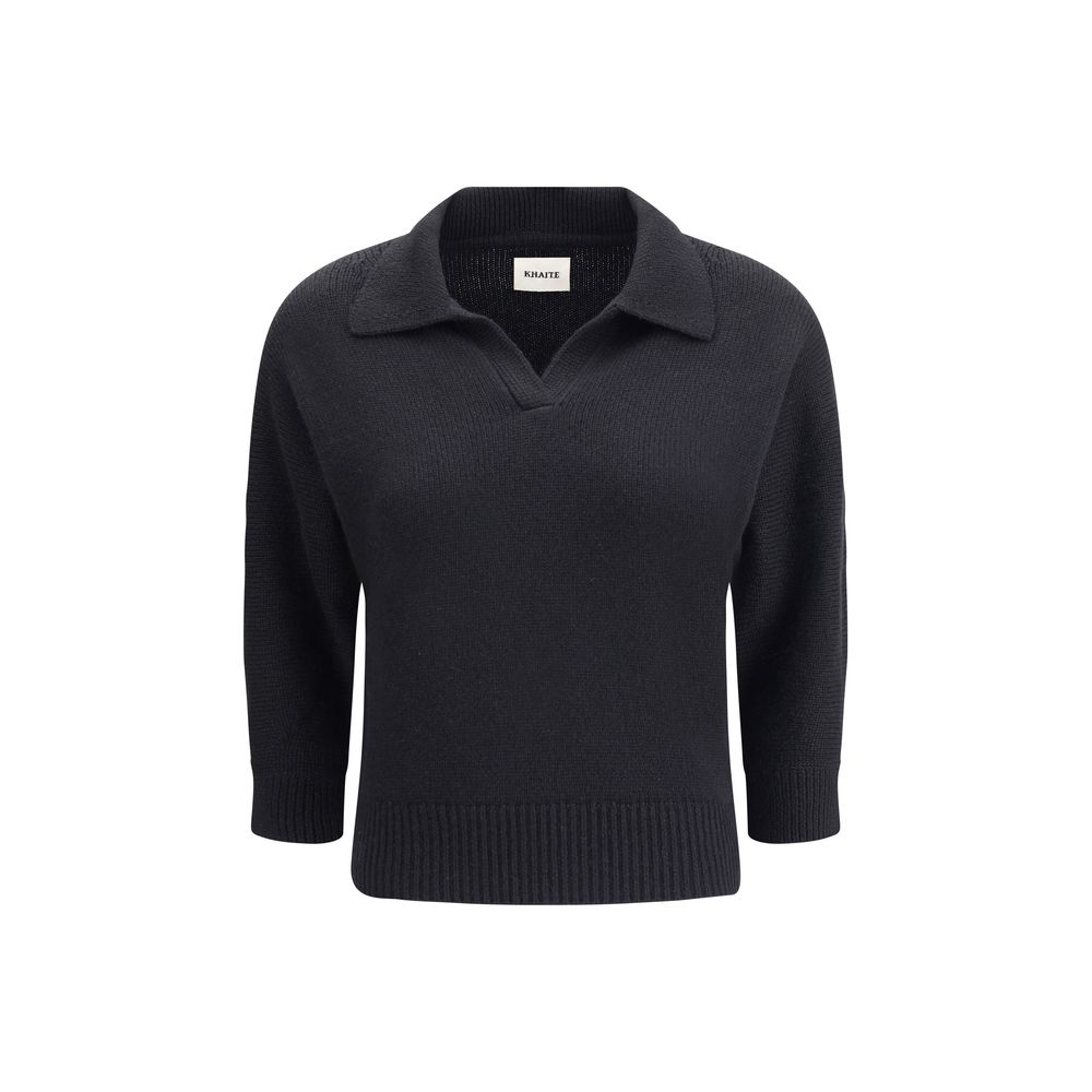 Khaite Black Cashmere Women's Sweater