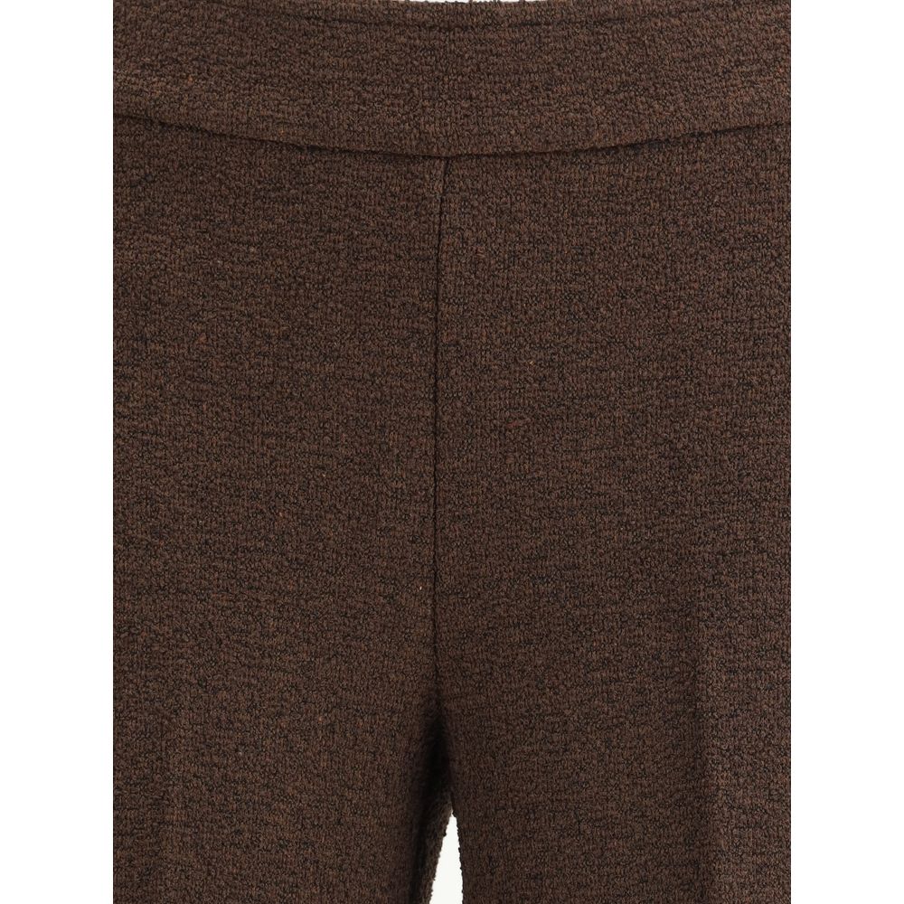 Avenue Montaigne Brown Polyester Casual Women's Pants