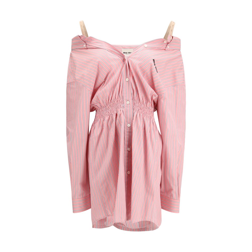 Miu Miu Multicolor Cotton Casual Women's Dress