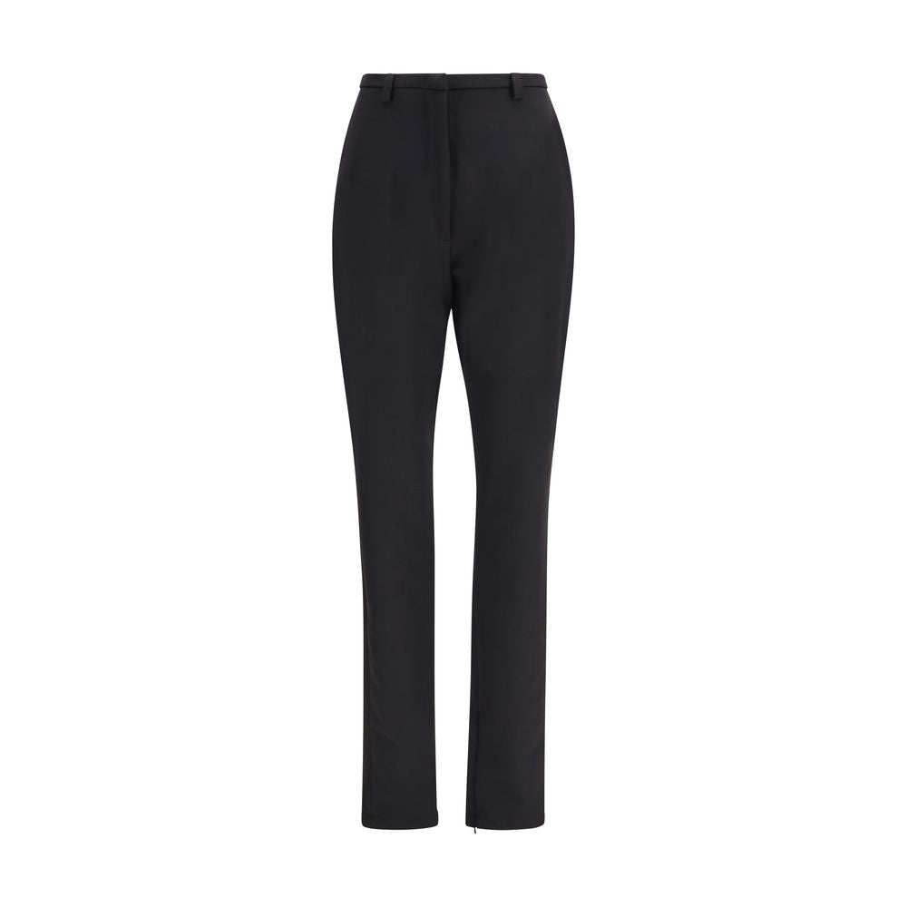 The Latest Black Polyester Skinny Women's Pants