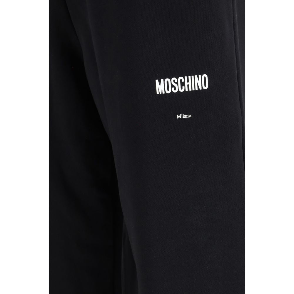 Moschino Black Cotton Casual Men's Pants