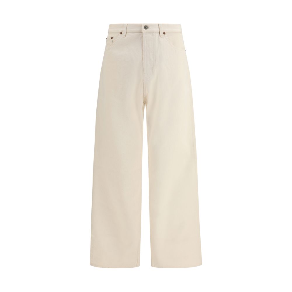 Valentino Garavani Beige Cotton Casual Men's Pants