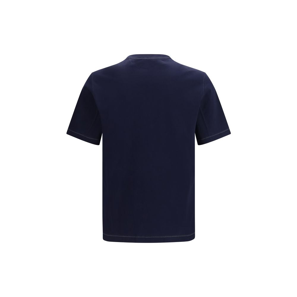 Brunello Cucinelli Blue Cotton Men's T-Shirt