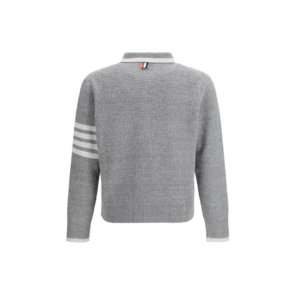 Thom Browne Gray Linen Dress Men's Shirt