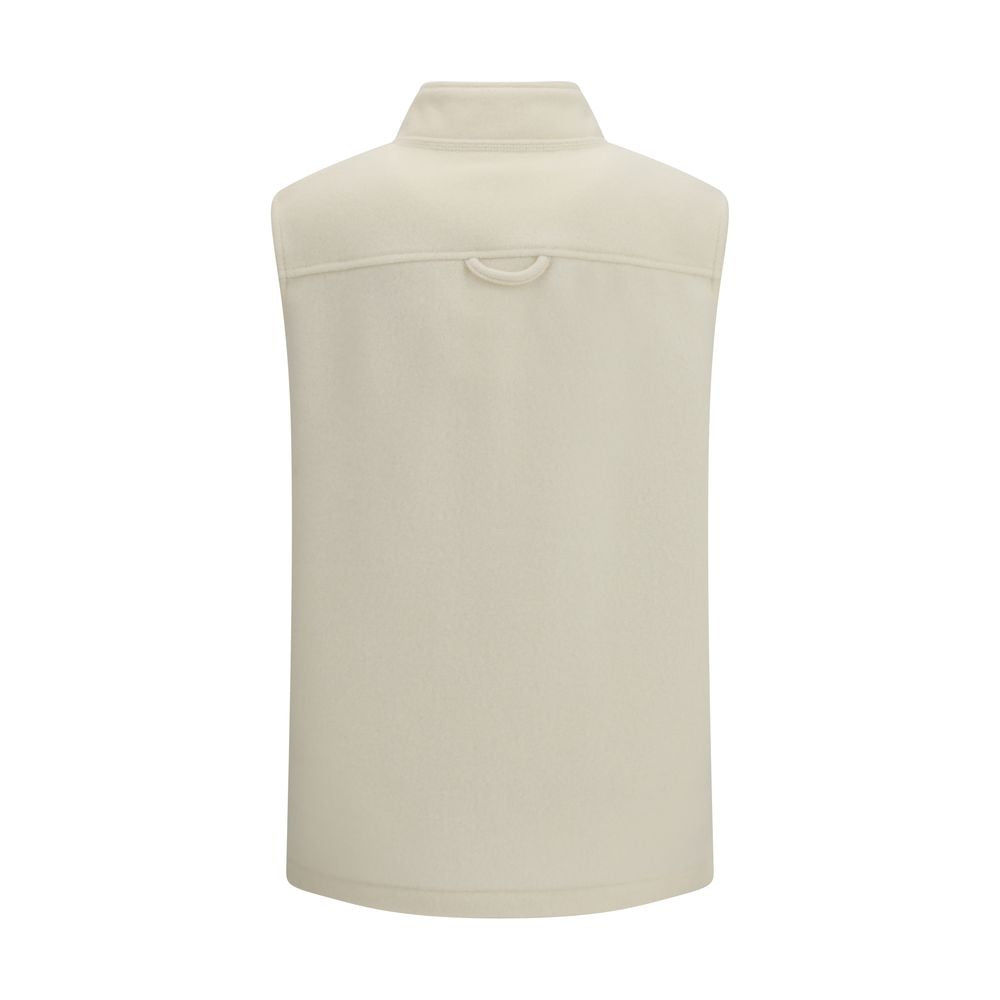 RIER Beige Wool Oves Aries Sleeveless Women's Jacket