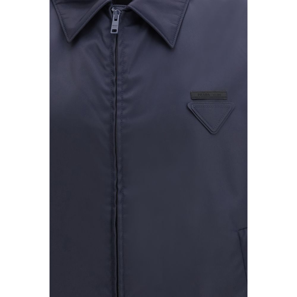 Prada Blue Nylon Shell Men's Jacket