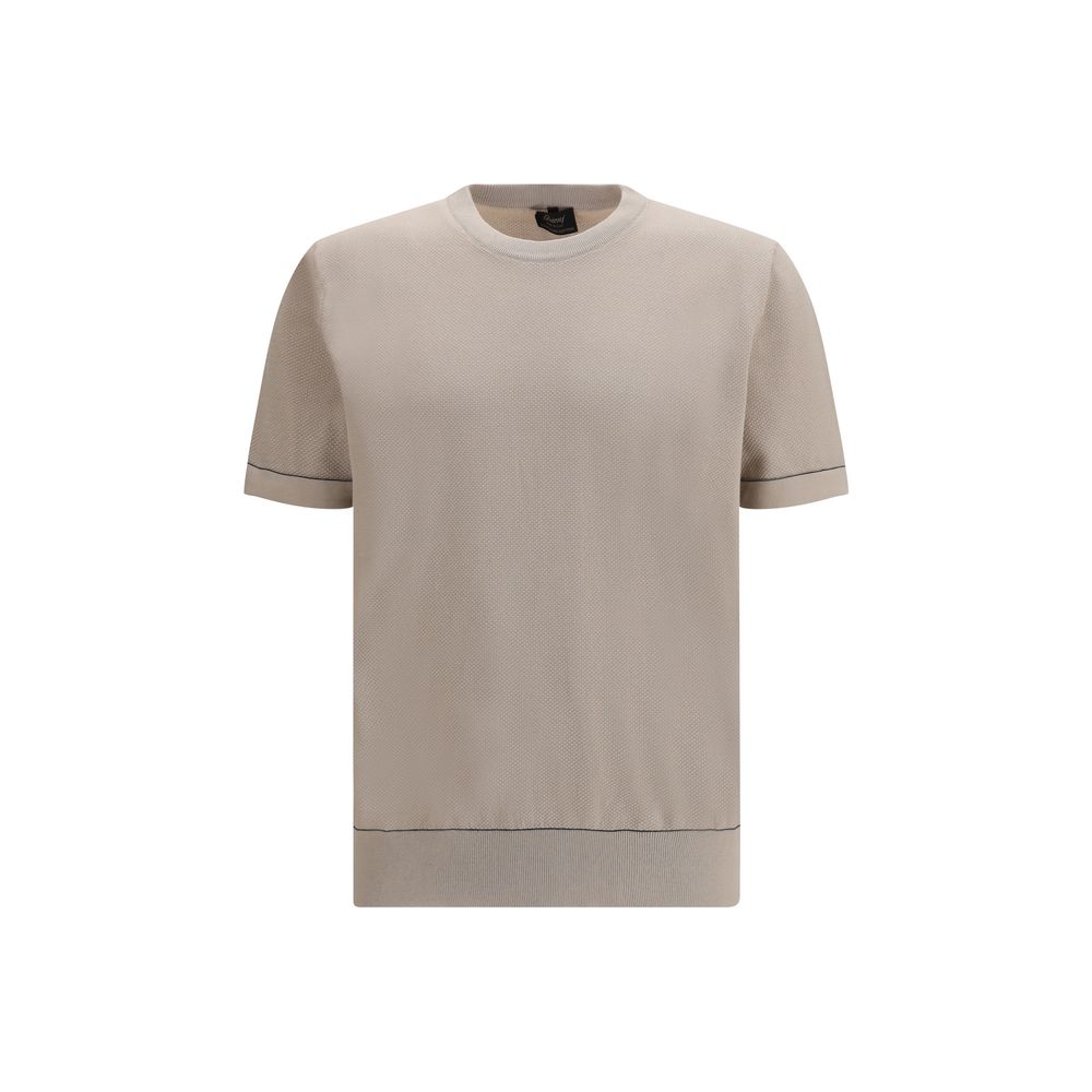 Brioni Beige Cotton Men's T-Shirt