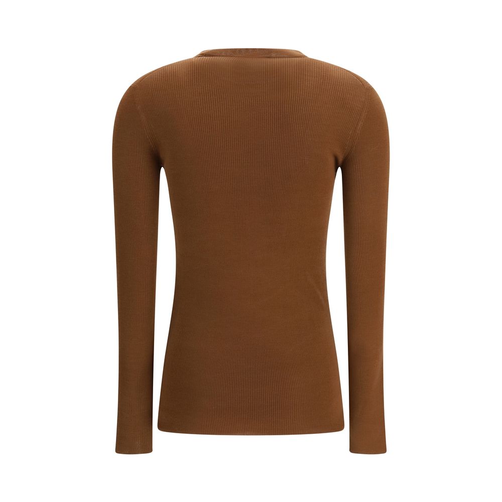 Prada Brown Wool Women's Cardigan