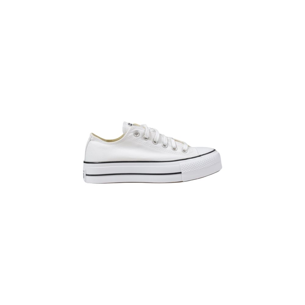 Converse White Fabric Platform Women's Sneakers