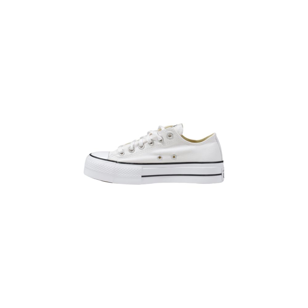 Converse White Fabric Platform Women's Sneakers
