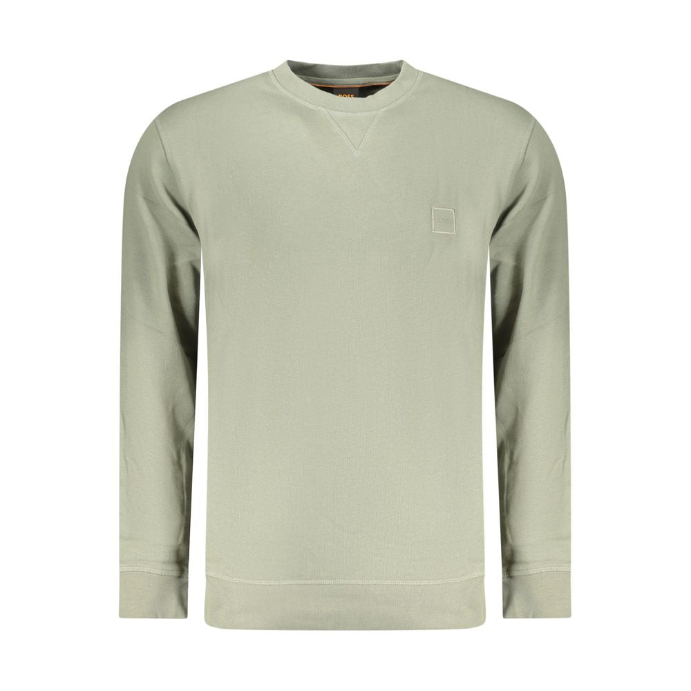Hugo Boss Verde Cotton Men Men's Sweatshirt