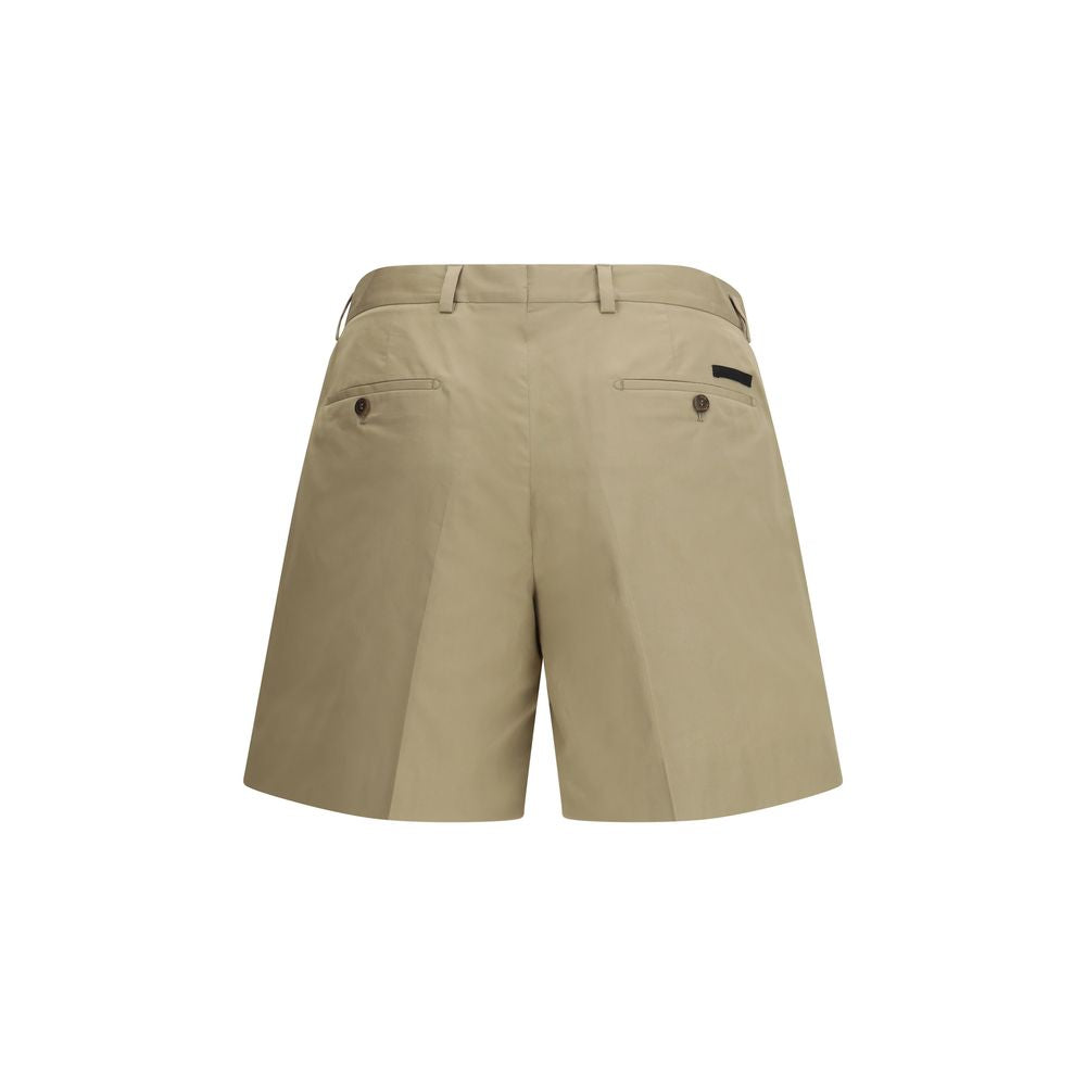 Prada Beige Cotton Bermuda Men's Shorts
