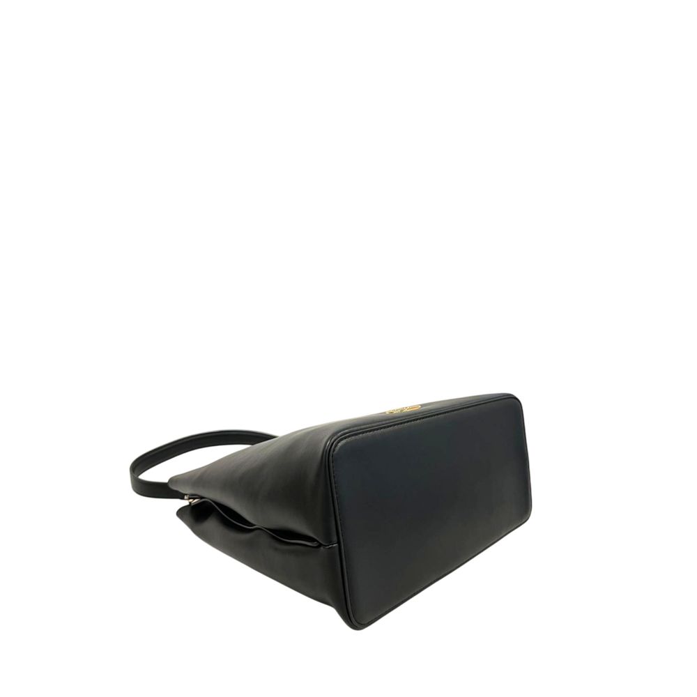 Twinset Black PU Women Shoulder Women's Bag