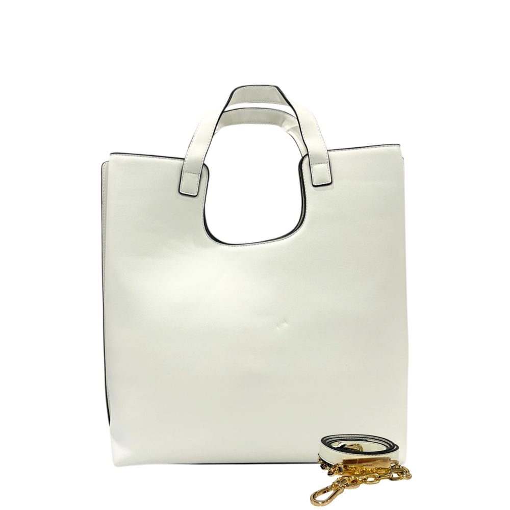 Twinset White PU Women Women's Handbag