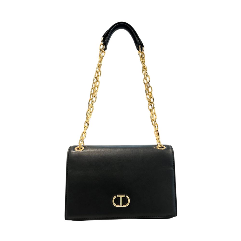 Twinset Black PU Women Crossbody Women's Bag