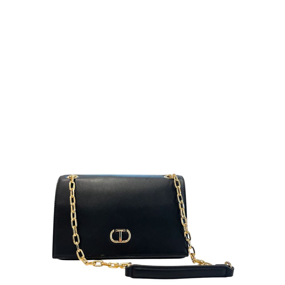 Twinset Black PU Women Crossbody Women's Bag