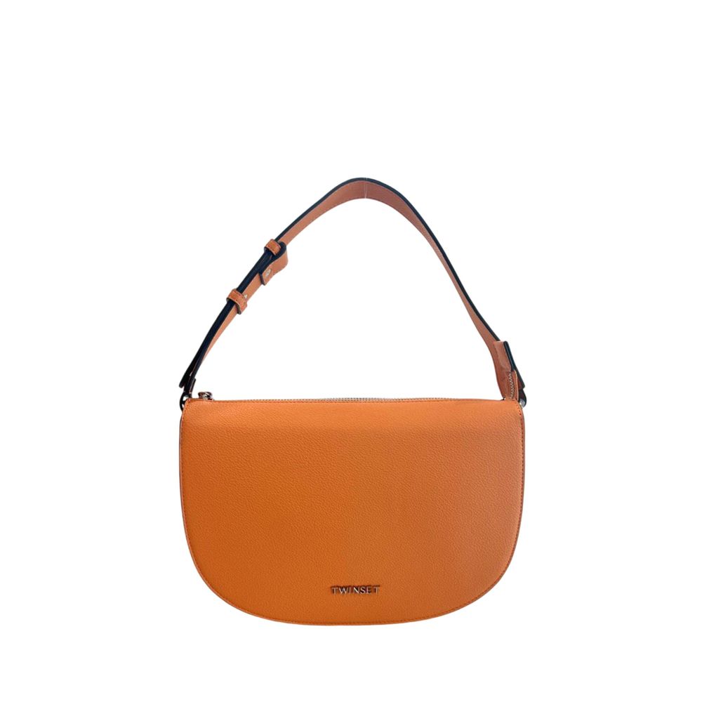 Twinset Orange Polyurethane Women Shoulder Women's Bag