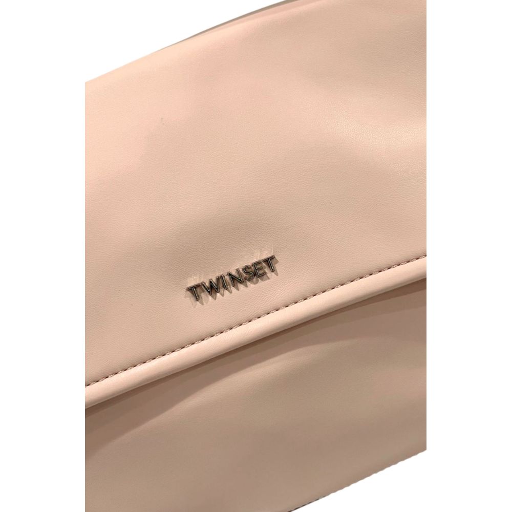Twinset Pink PU Women Women's Handbag