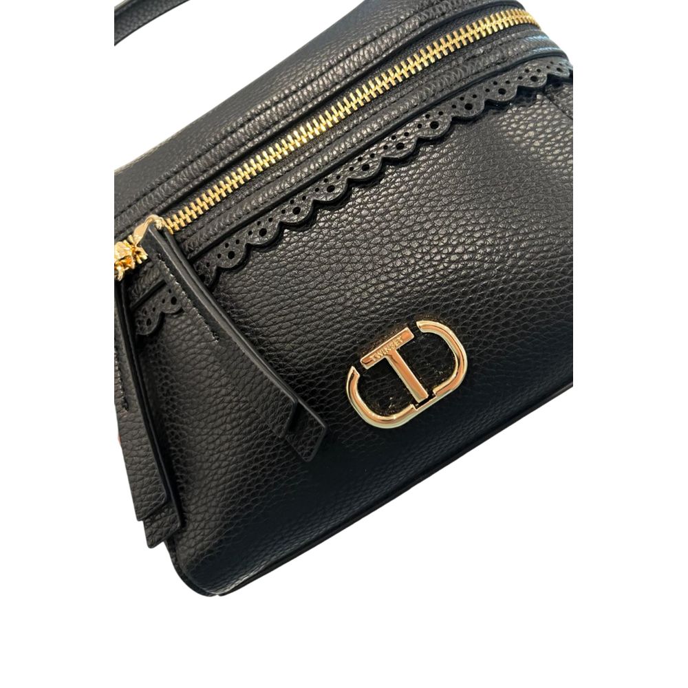 Twinset Black PU Women's Women's Handbag