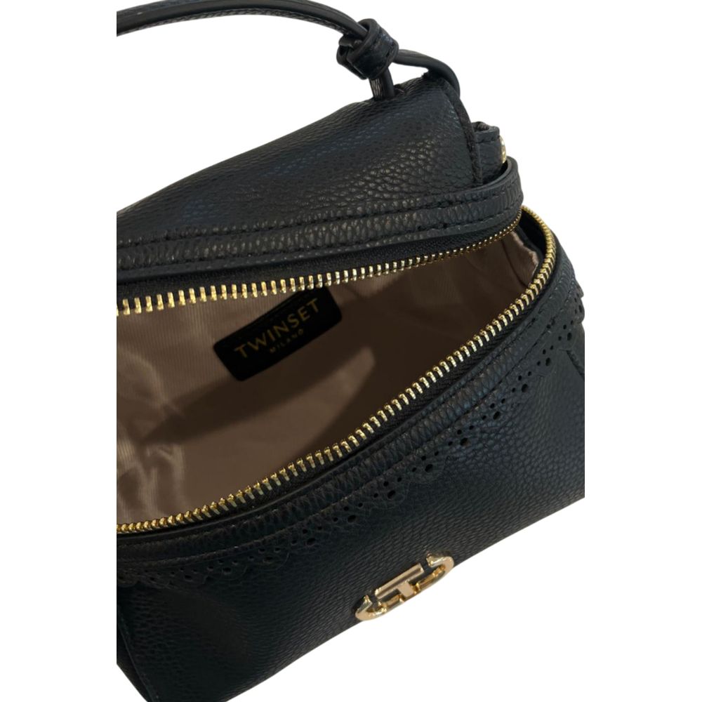 Twinset Black PU Women's Women's Handbag