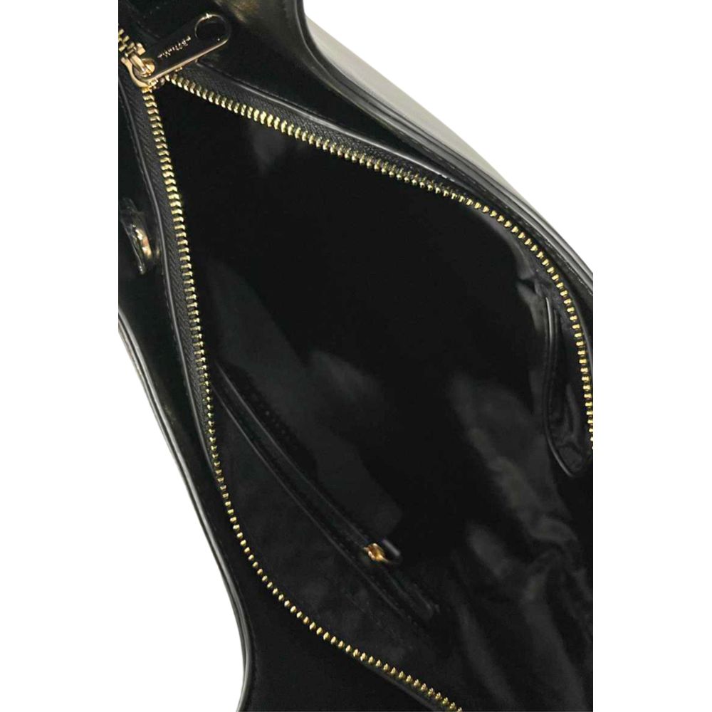 Twinset Black PU Women Shoulder Women's Bag