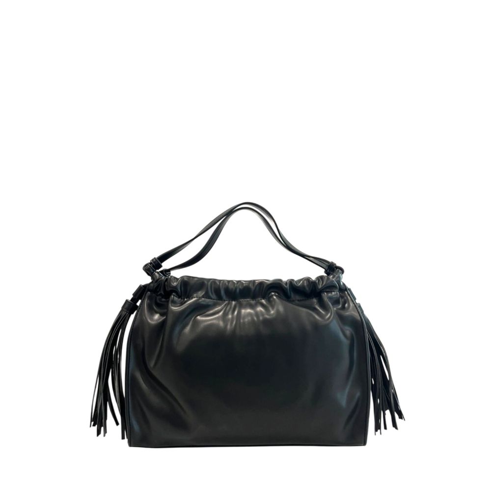 Twinset Black PU Women Shoulder Women's Bag