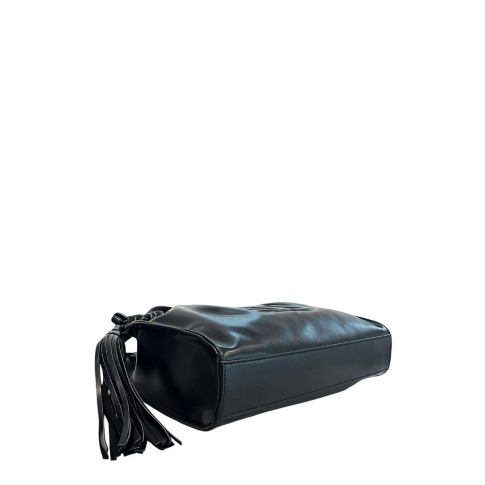 Twinset Black PU Women Shoulder Women's Bag
