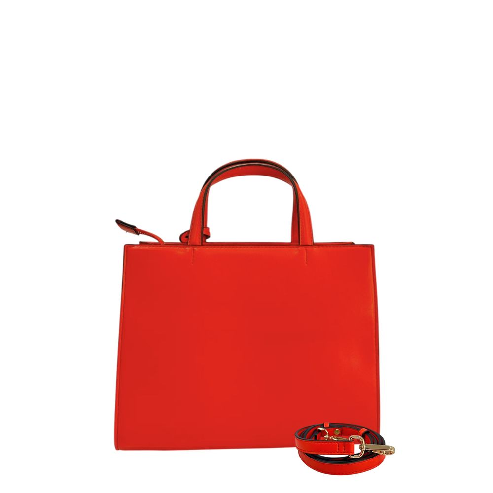 Twinset Orange Faux Leather Women Women's Handbag