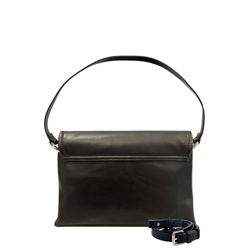 Twinset Black PU Women Shoulder Women's Bag