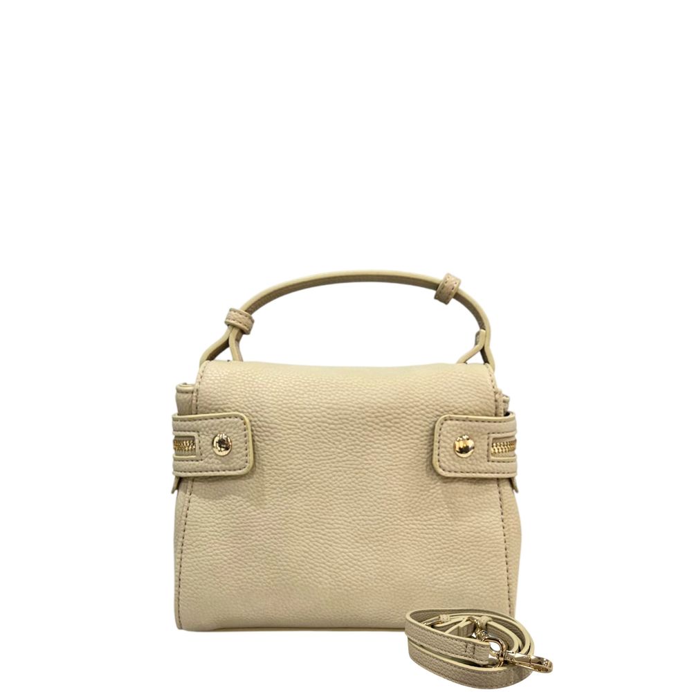 Twinset Beige PU Women Women's Handbag